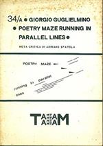 Poetry maze running in parallel lines