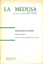 Francesco Savini. Opere recenti
