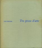 Tre prose d'arte