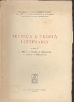 Tecnica e teoria letteraria