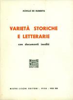 Varietà storiche e letterarie