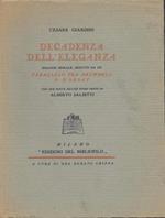 Tramonto dell'eleganza. Dialogo morale seguito da un parallelo tra Brummel e D'Orsay