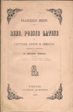 Rime. Poesie latine e Lettere edite e inedite ordinate e annotate da Antonio Virgili