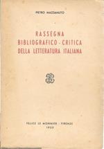 Rassegna bibliografico - critica della letteratura italiana