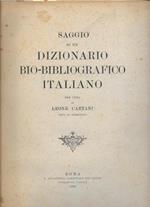 Saggio di un dizionario bio-bibliografico italiano