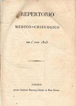 REPERTORIO medico-chirurgico per l'anno 1823