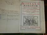 Missale romanum ex decreto sacrosancti Concilii Tridentini restitutum, S.Pii V.Pontificis Maximi jussu editum, Clementis VIII et Urbani VIII auctoritate recognitum, in quo Missae novissimae Sanctorum accuratè sunt dispositae