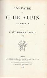 Annuaire du Club Alpin français. 29 année