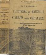 Resistenza dei materiali e stabilità delle costruzioni ad uso degli ingegneri, capomastri, costruttori, ecc