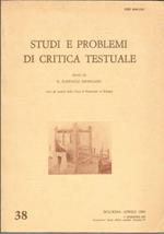 Studi e problemi di critica testuale, n° 38 Aprile 1989