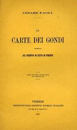 Le Carte dei Gondi donate all'Archivio di Stato di Firenze