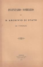 Inventario sommario del R. Archivio di Stato di Firenze