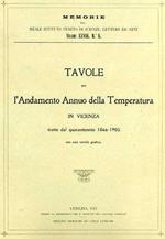 Tavole per l'andamento annuo della temperatura in Vicenza tratte dal quarantennio 1866. 1905