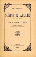 Sonetti e Ballate con due libri di odi e poesie varie