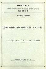 Orbita definitiva della cometa 1922. II ( C di Baade )