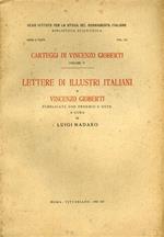 Carteggi di Vincenzo Gioberti. Vol. V: Lettere di illustri italiani a Vincenzo Gioberti