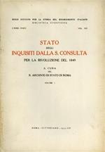 Stato degli inquisiti dalla S. Consulta per la Rivoluzione del 1849