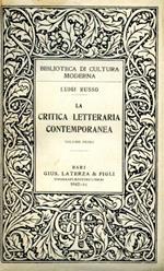 La critica letteraria contemporanea