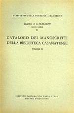 Catalogo dei manoscritti della Biblioteca Casanatense. Vol. IV