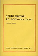 Studi Micenei ed Egeo anatolici. Fasc. VIII. Indice articoli: La continuaz