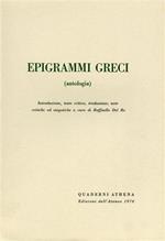 Epigrammi greci. ( Antologia )