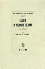 Scholia in Nicandri Theriaka cum glossis