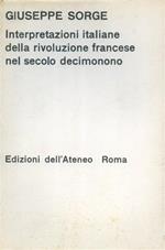 Interpretazioni italiane della rivoluzione francese nel secolo decimonono