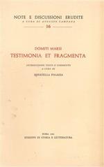 Testimonia et Fragmenta