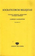 Socraticorum Reliquiae. Vol. IV: Conspectus librorum. Index fontium. Index nominum