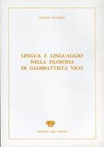 Lingua e linguaggio nella filosofia di Giambattista Vico