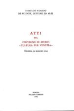 Cultura per Venezia. Dall'indice: A.Ghetti,La salva