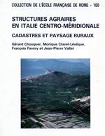 Structures agraires en Italie centre. méridionale. Cadastres et paysages ruraux