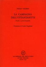 La campagna dell'Ottantasette. Poesie e prose. in. poesia