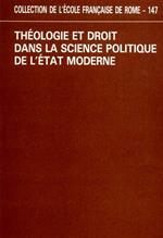 Théologie et droit dans la science politique de l'Etat moderne