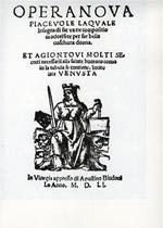 Opera nova piacevole la quale insegna di far compositioni odorifere per far bella ciaschuna donna. Et agiontovi molti secreti necessarii alla salute humana como in la tabula se contiene, intitulata Venusta. Ristampa anastatica dell'ediz