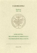 Agricoltura, miglioramenti ambientali e valorizzazione della fauna