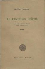 Letteratura italiana (La). Vol. IV