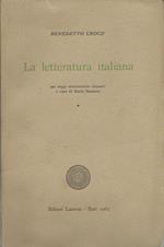 Letteratura italiana (La). Vol. I
