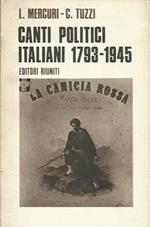 Canti politici italiani 1793-1945