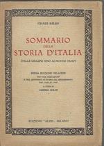 Sommario della storia d'Italia dalle origini fino ai nostri tempi