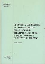 Le potestà legislative ed amministrative della regione Trentino-Alto Adige e delle province di Trento e Bolzano