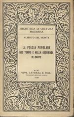 La poesia popolare nel tempo e nella coscienza di Dante