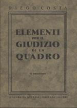 Elementi per il giudizio di un quadro. II edizione