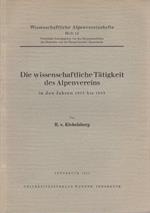 Die wissenschaftliche Tätigkeit des Alpenvereins in den Jahren 1935 bis 1945