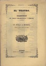 A duelo à morte: drama en tres actos y en verso