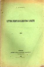 Lettere inedite di Clementino Vannetti. Estr. da: Rassegna nazionale, a. 7