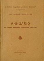 R. Istituto Magistrale ”Antonio Rosmini” in Rovereto: nuova serie - Anno II e III: annuario per l’anno scolastico 1919-1920 e 1920-1921