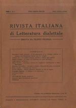 Rivista italiana di letteratura dialettale