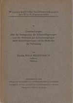 Untersuchungen über die Stratigraphie der Schneeablagerungen und die Mechanik der Schneebewegungen nebst Schlussfolgerungen auf die Methoden der Verbauung