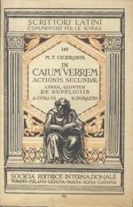 In Caium Verrem actionis secundae: liber quintus De Suppliciis. Prefazione, introduzione, commento e note di Stefano Durazzo. Scrittori latini 143